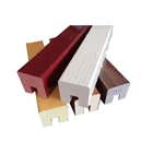 Glass Sample Room Display Railings Handrails U Channel Glass Bendable PVC Wood Grain Glass Railing Easy Installation