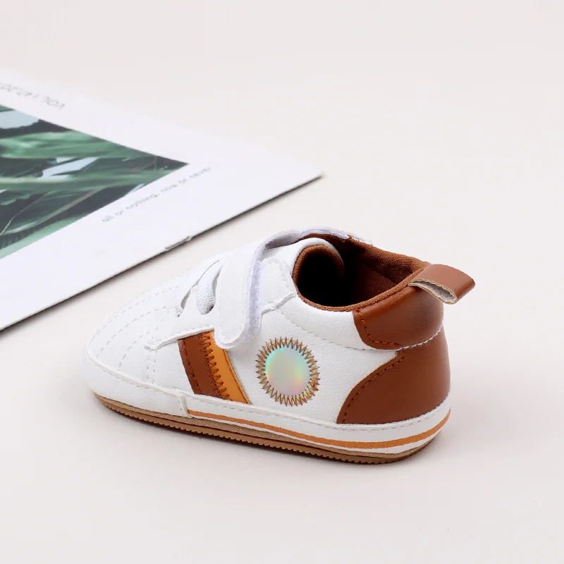 Unisex High Quality 2025 Spring Autumn Style Casual Shoes Anti-Slip Soled Toddler Walking Shoe Boys 6-12-15 Months Flat Design manufacture