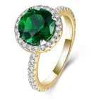 Engagement Ring Rings Hot Sale Brass Rose Gold 1.5 Carat Engagement Ring Gemstone Cz Wedding Diamond Rings