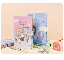 Skyward High appearance Hardcover magnetic button book handbook cute mini cartoon handbook creative notebook