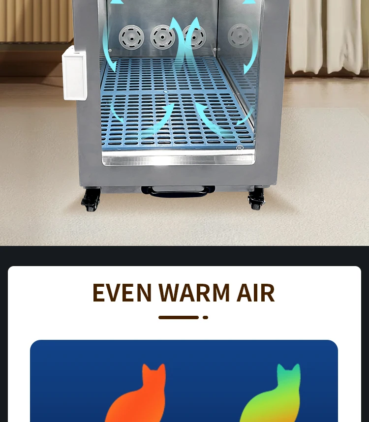 G7-S Stainless Steel Intelligent Pet Dryer Machine Small Pet Blower Direct China Factory for Cat Dog Hair Drying Grooming Tools