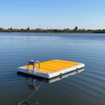 Factory wholesale Inflatable Dock Floating Dock Platform with Non-Slip Surface| Air Pump| Storage Bag