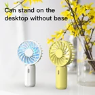 Fan Hand Table Fan Small Size Usb Fan Stand Table Desktop Mini LED Rechargeable Portable Hand Fan