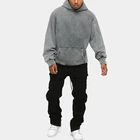 Washed Hoodie Acid Washed Mens Clothing Pullover Long Sleeve Customized Logo Hoodies