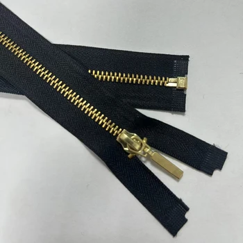 #3 brass metal zipper opening 60cm