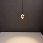 Modern Dining Living Room Restaurant Hanging Lamp Led Golden Black Globe Ball Led Modern Pendant Lighting