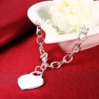 Silver Bracelet Wholesale Women Copper Jewelry Custom Silver Metal Blank Plated Silver Bangle Bracelet