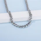 Jewelry Fashion Wholesale Stainless Steel Chain Link Necklace Men Jewelry Necklace Fashion Hip Hop Necklace