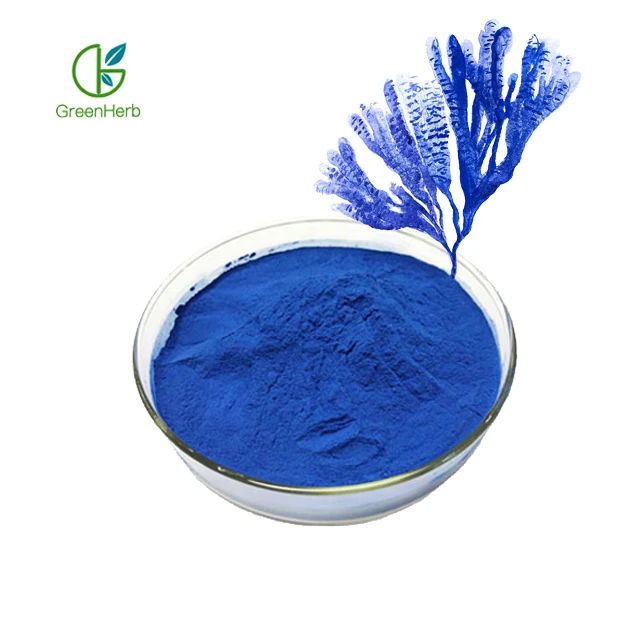 Supply Pure Natural E 18 Phycocyanin Blue Spirulina Powder organic spirulina powder