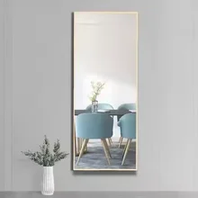 Hot Sale Large Size Aluminum Alloy Anti-explosion Ultra Clear Frame Full-Length Wall Mirror For Living Bathroom Wedding Use