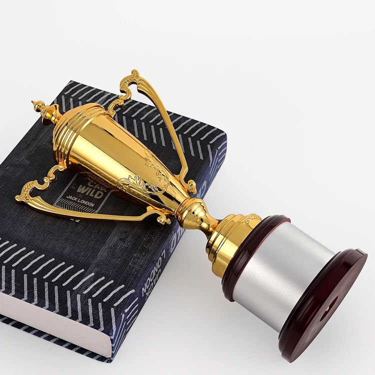 product annual meeting luxury business custom company gifts sports events metal trophy large company awards metal trophy cup-8