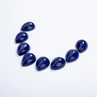 Pear High Quality Natural Blue Convex Pear Shape Lapis Lazuli Cabochon Gemstone For Inlay Ring Earring