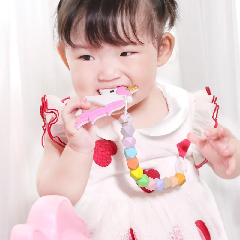 Food Grade Silicone Star Unicorn Baby Toys 3-6 Months Baby Teething Toys Baby Teether For Teeth