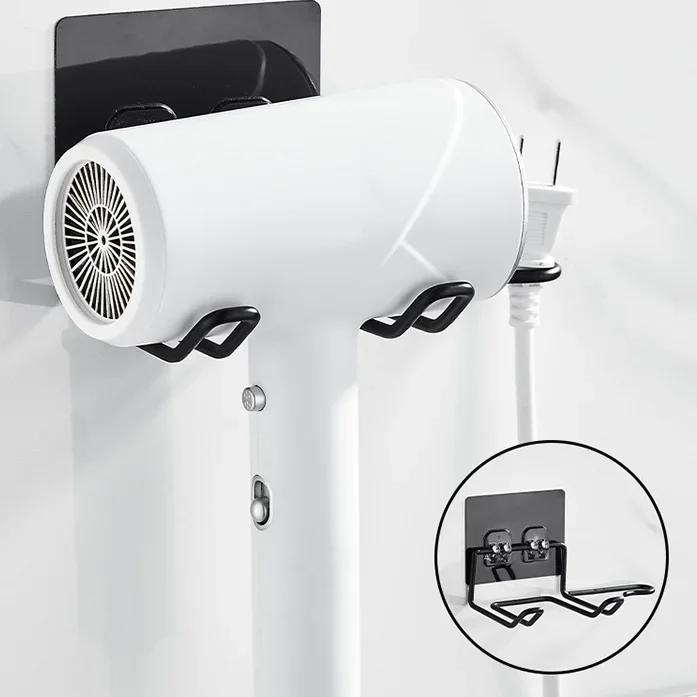 Wall Mounted Rack Organizer Hair Straightener Dryer Holder Storage Rack For Bathroom Organizer Storage Box Shelf Accessories