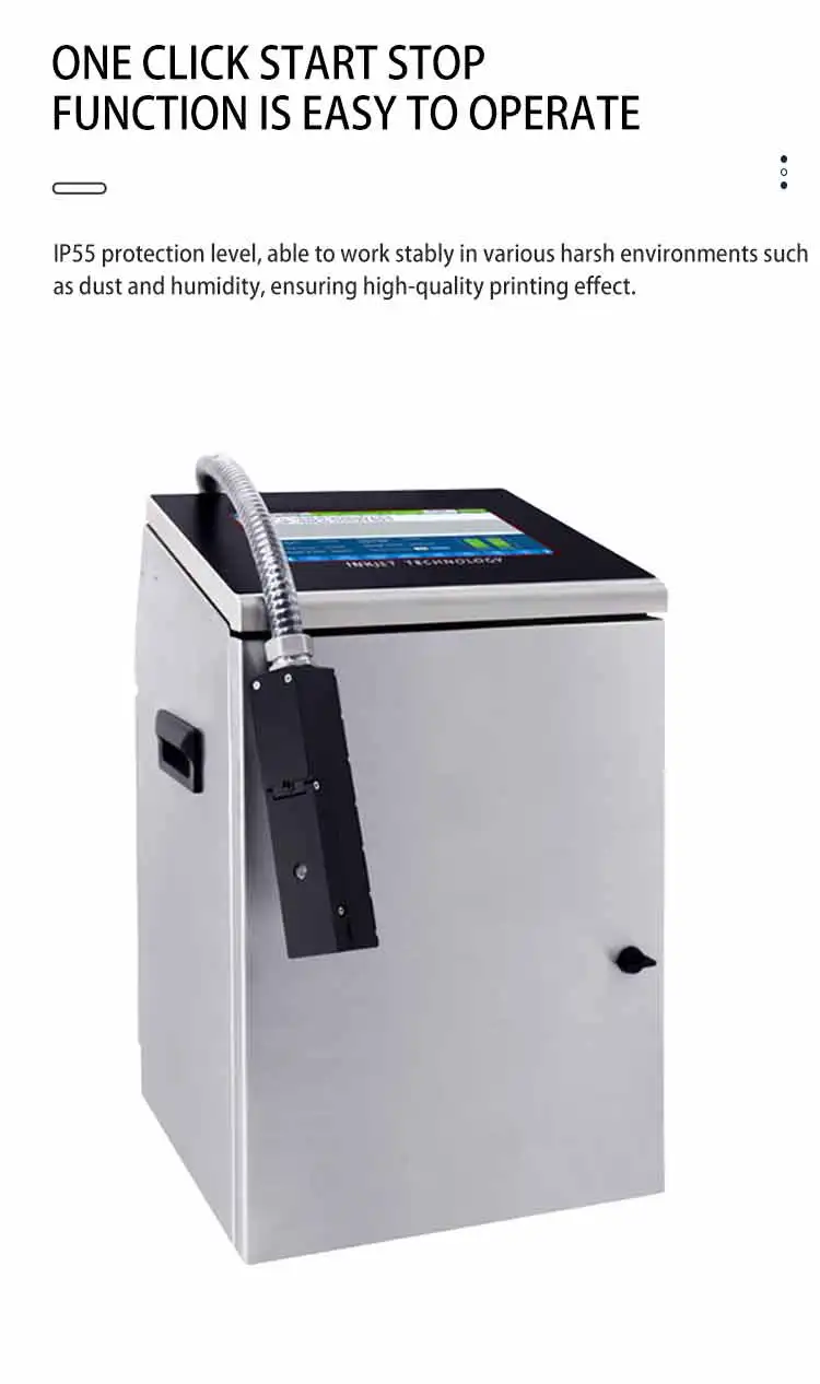 全自动小字符连续喷墨打印机流水线工厂生产日期打印