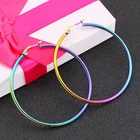 Earrings Earrings Stainless Steel Large Hoop Earrings For Women Fashion Jewelry Wholesale