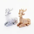 Table Decoration Decorative Christmas Table Decoration Home Decor Sculpture Christmas PolyResin Decorative Reindeer
