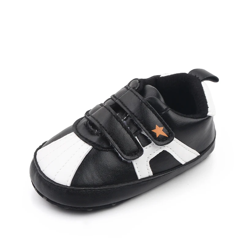 New casual color five-pointed star decoration baby shell head soft soled toddler shoes supplier