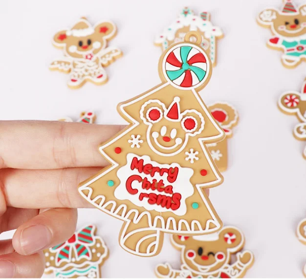 12种高大姜饼人挂圣诞树摆件节日派对装饰品礼品新品
