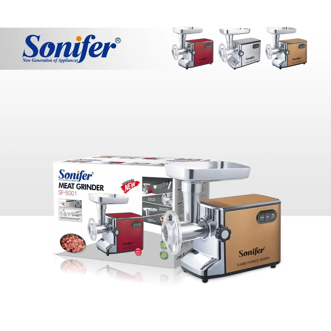 Sonifer Sf Household High Powered W Stainless Steel Electric