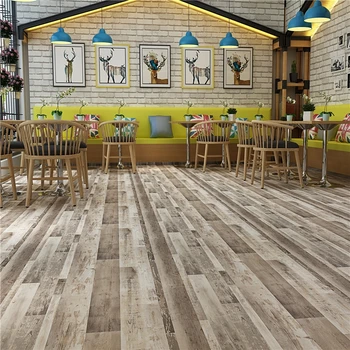 Waterproof Wood Luxury Cheapest PVC  LVT Flooring Self Adhesive Vinyl Tiles