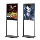 A Frame Sign Stand Exhibition Sidewalk Sign Iron H Shape Frame Poster Board Display Stand