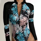Swimwear Women Swimwear Julysand Long Sleeve Swimwear Womens Rash Guard With Zipper Wholesal Swimwear