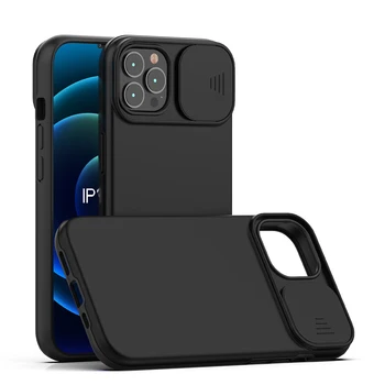 Slide Lens Shock Proof Hybrid Combo Cover Heavy Duty Armor Case For iPhone 13 12 11 Pro Max Samsung S22 S21 S20 FE Mobile Phone