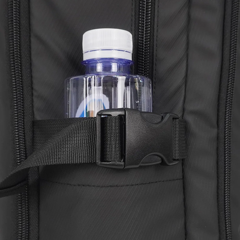 product fashionable slim wheeled laptop backpack with usb port new design waterproof business bag zipper closure-4