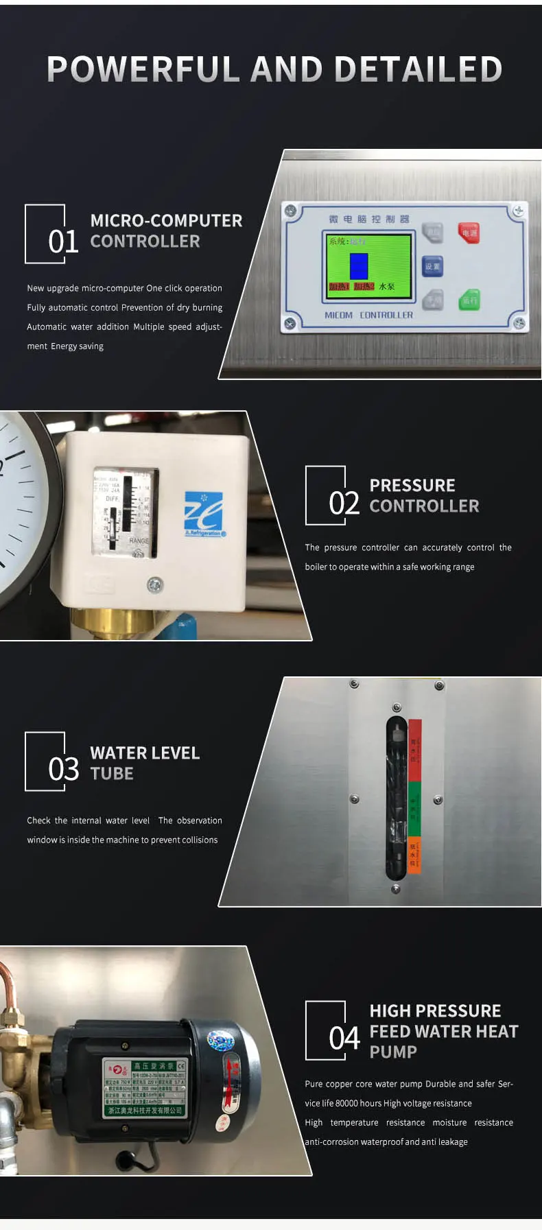 Steam Boiler, 6kw, 500kw, 100kw, 120kw - detail 12