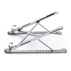 2 In 1 Laptop Device 2 In 1 Vertical Aluminum Holder Laptop Stand Adjustable 10-17 Inch