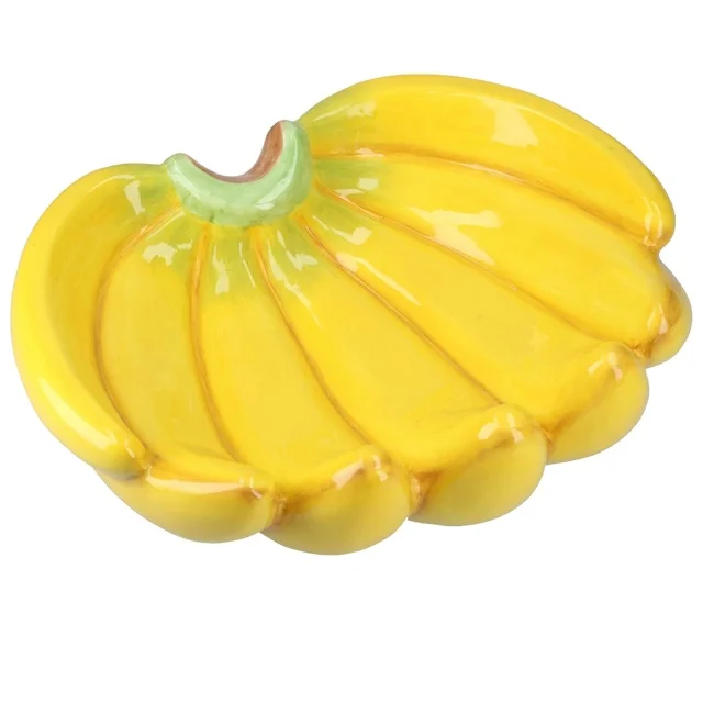 yellow ceramic fruit bowl