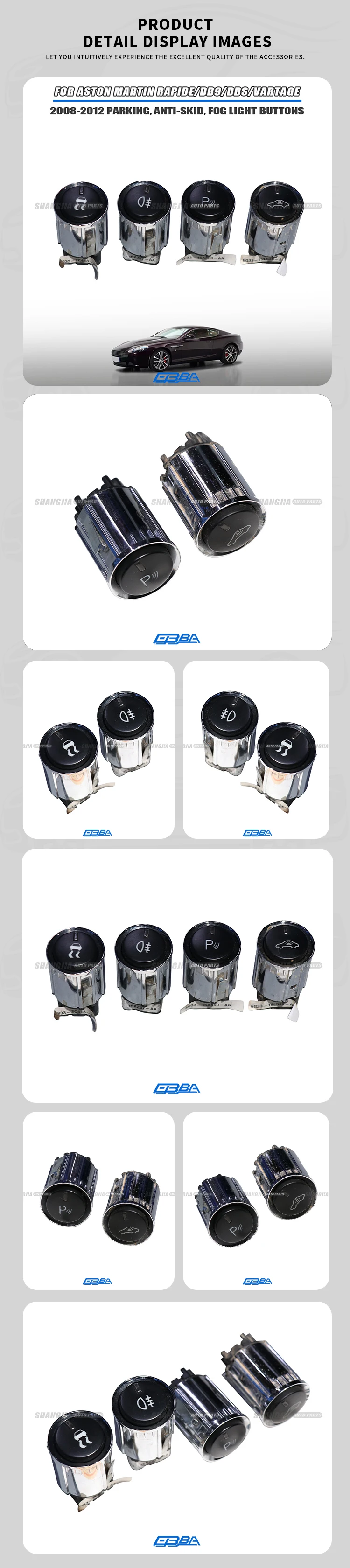 OEM AD337L021BC Original Gear Shift Button For Aston Martin DB11 Rapide DB9 DBS Vantage 2008 2015 Disassembled Used Car Part factory