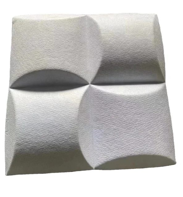 300*300mm Polyester Fiber Pet Soundproofing 3D Wall Insulation Acoustic Panel