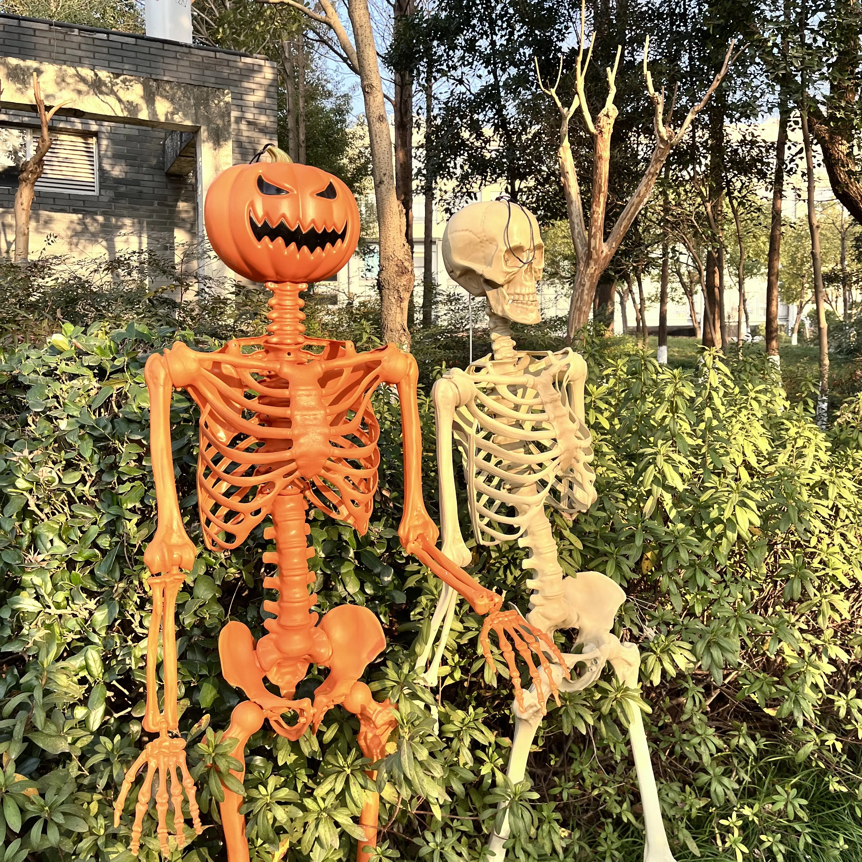 Halloween Prop Haunted House Patio Lawn Bones Hanging 60Inch Human Halloween Skeletons For Holidays Decoration