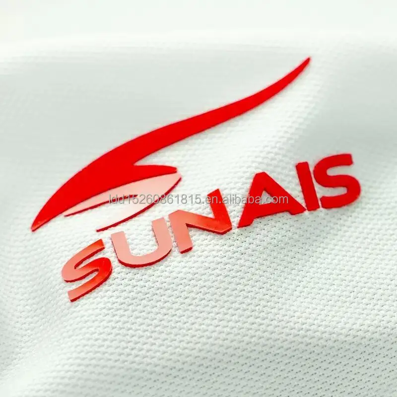 Customized 3d Raised Heat Transfer Print Silicone Labels Soft Touch for Caps