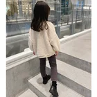 Sweatshirt Color Child Sweatshirt Apricot Color Girl Fleece Fabric Blank Custom Good Quality Casual Cute Girl Sweatshirt