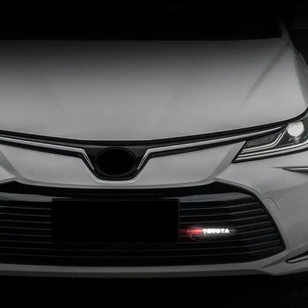 Car Logo Led Light Car Front Grille Emblem Badge Illuminated Decal
