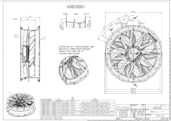 Axial Flow Fan, ZIEHL, ABEGG, ZN080-ZIL.GL.V7P3, 180812 - detail 8
