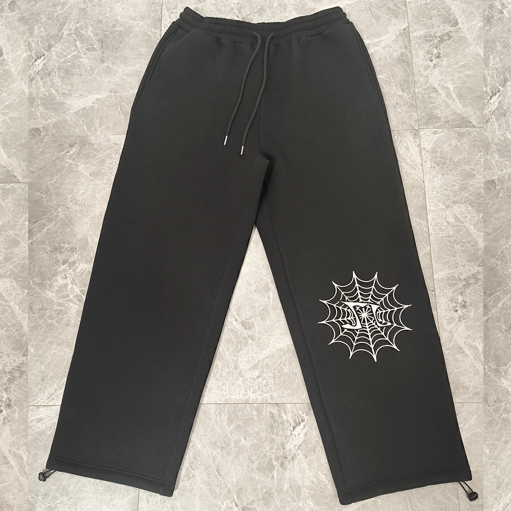 Wholesale Acid Wash Sun Faded Flared Sweatsuit Hoodie Sweatpants Set for Men Custom Applique Patch Embroidery Jogger Tracksuits manufacture