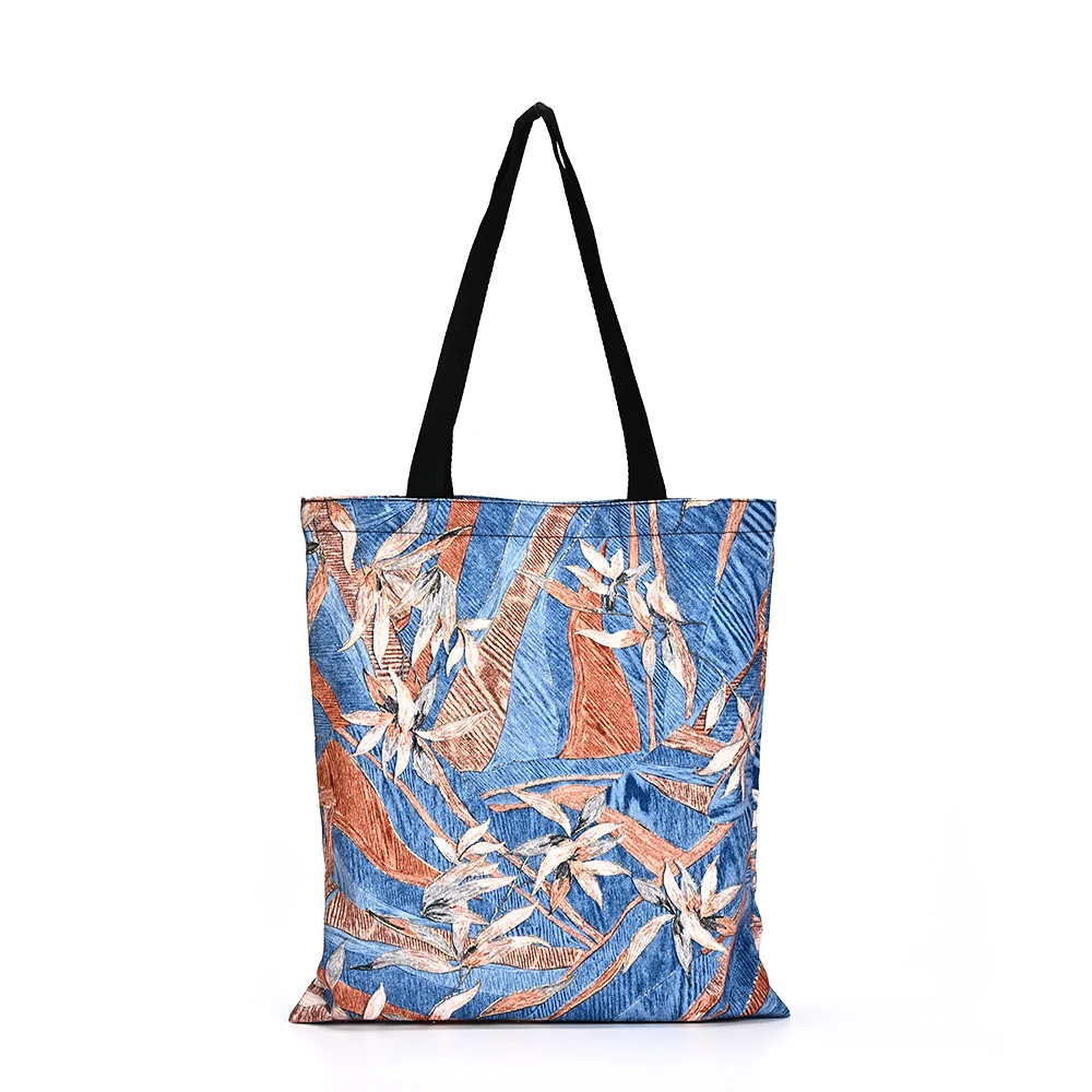 Wholesale Eco-Friendly Recycled RPET Linen Cosmetic Bag Customized Logo Waterproof Recyclable Shopping Bags manufacture