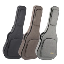 Jinchuan Customizable Logo 39 41 Inch Acoustic Guitar Bag Waterproof Fabric Hand Shoulder Back Instrument Cases