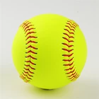Softball Softball// Factory Direct Price 12 INCH Yellow Official Softball Split Leather PU Cork Outdoor Training Softball//