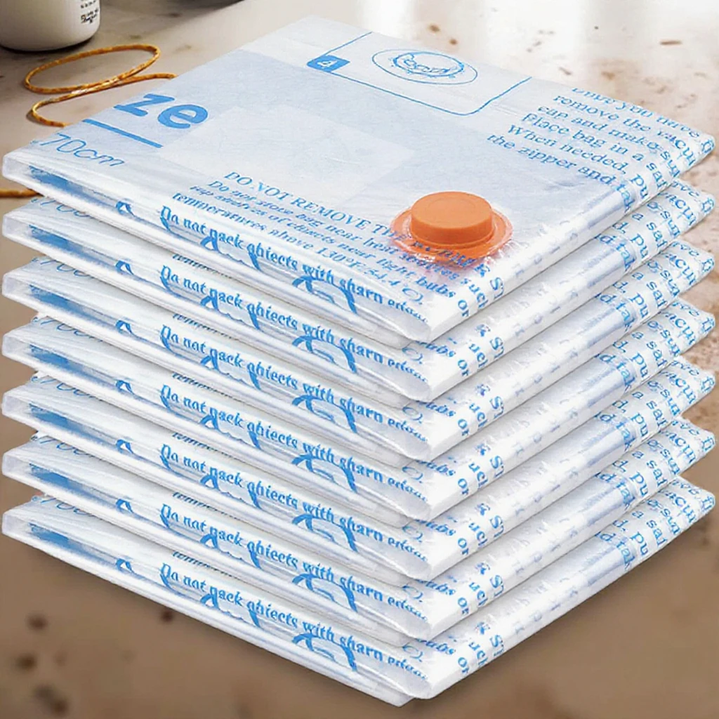 Cross-Border Vacuum Compression Storage Bag for Quilts Clothes Thickened Pillows Toys Bedding Organizer Foldable for Travel PA