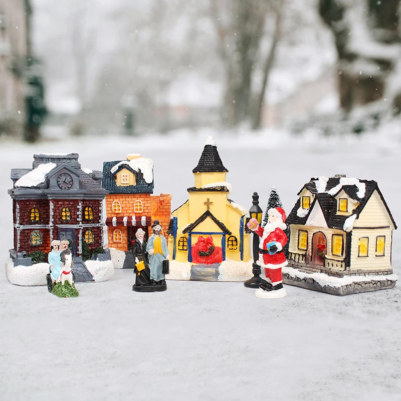 Cheap Christmas Village, Winter Village Nordic Christmas, Christmas Village Scene With Lower Price