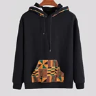 Hoodie Men African Print Hoodie For Men With 100% Cotton Wax Fabric Sports Daily Top