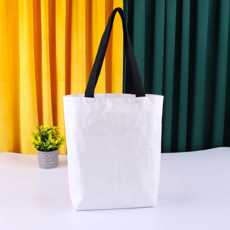 ECO Friendly Material Custom logo Reusable Shopping Bags Light Dupont Tyvek Paper Grocery Bag factory