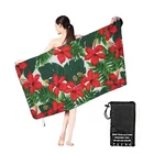 Custom Towel READY STOCK Custom Logo Printed Beach Towel Wholesale Striped Microfiber Suede Beach Towel