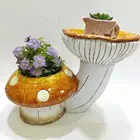 Fairy China Factory New Arrival Cloured Fairy Garden Mushroom Ceramic Flower Pots
