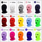 Warm Wholesale 3-Hole Knitted Full Face Cover Ski Mask Winter Balaclava Warm Knit Full Face Mask For Outdoor Sports